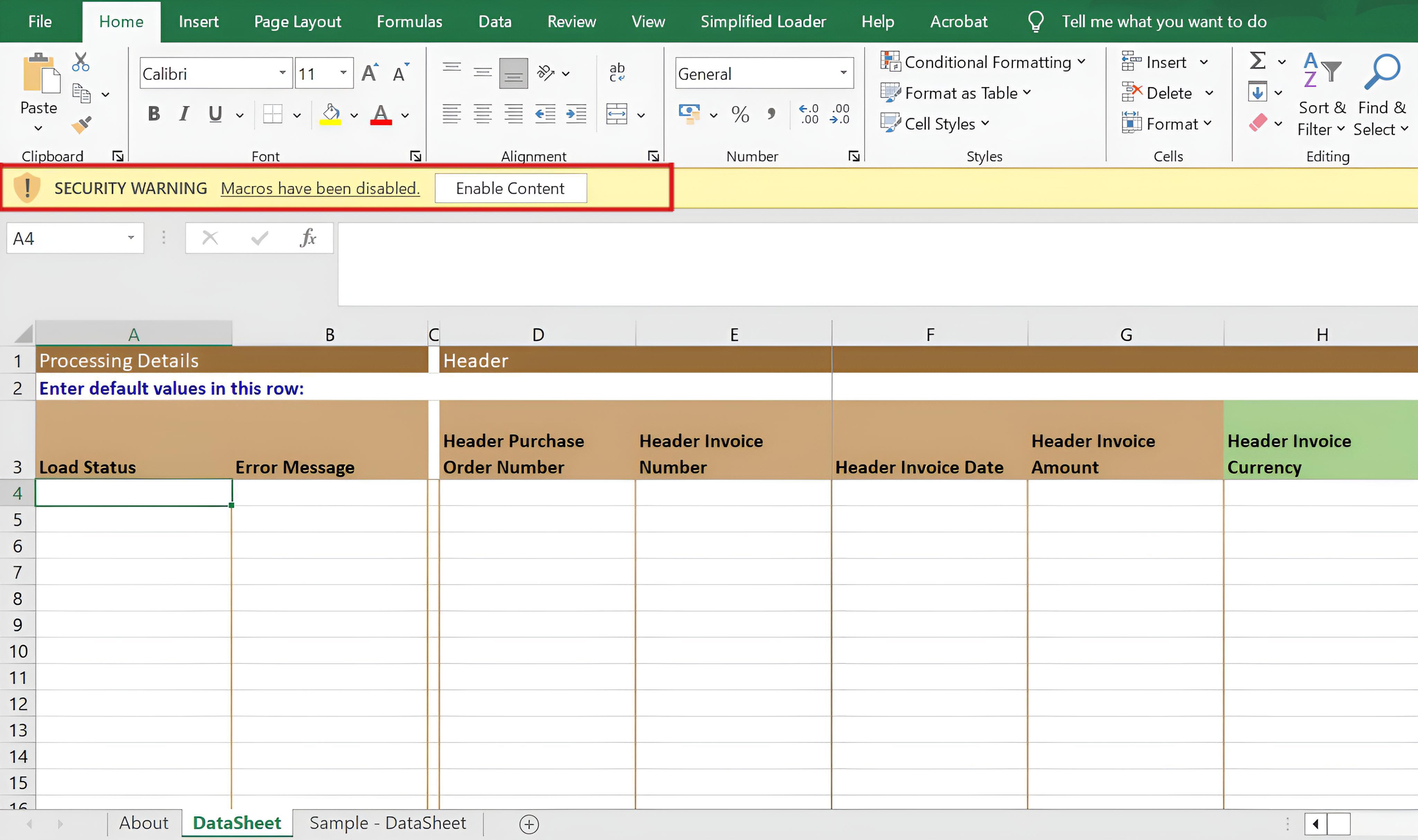 Digitally Signed Macro Certificate - Security Risk Disable